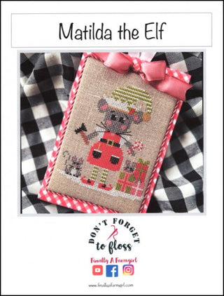 Matilda the Elf Cross Stitch Pattern by Finally A Farmgirl (DISCONTINUED) - Premium Pattern, Cross Stitch from Finally A Farmgirl - Just $8! Shop now at Crossed Hearts Needlework & Design