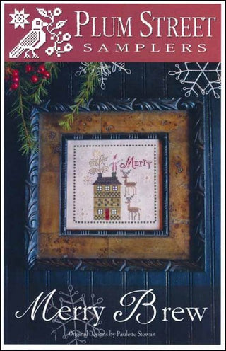 Merry Brew Cross Stitch Pattern by Plum Street Samplers - Premium Pattern, Cross Stitch from Plum Street Samplers - Just $14! Shop now at Crossed Hearts Needlework & Design