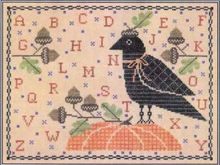 Miss Raven's Pumpkin Sampler Cross Stitch Pattern by Artful Offerings - Premium Pattern, Cross Stitch from Artful Offerings™ - Just $12! Shop now at Crossed Hearts Needlework & Design