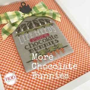 More Chocolate Bunnies Cross Stitch Pattern by Hands On Design - Premium Pattern, Cross Stitch from Hands On Design - Just $10! Shop now at Crossed Hearts Needlework & Design