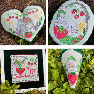 The Strawberry Cottage Collection Cross Stitch Pattern by Luhu Stitches 