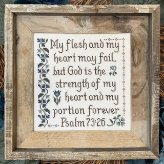 My Strength and Portion Cross Stitch Pattern by My Big Toe Designs - Premium Patterns, Cross Stitch from My Big Toe Designs™ - Just $8! Shop now at Crossed Hearts Needlework & Design