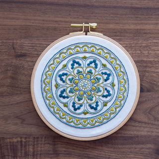 Myra Medallion stick-and-stitch