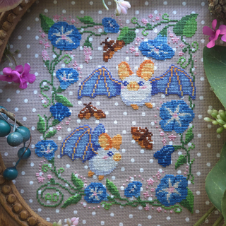 Ghost Bat Sampler | Cross Stitch Pattern by BAD Stitch