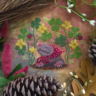 Shrew in the Wood Sorrel | Cross Stitch Pattern by BAD Stitch