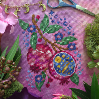 Starry Pomegranate | Cross Stitch Pattern by BAD Stitch