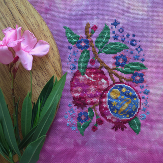 Starry Pomegranate | Cross Stitch Pattern by BAD Stitch