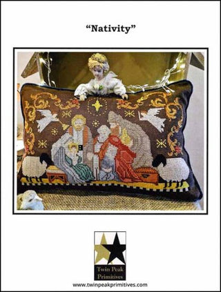 Nativity Cross Stitch Pattern by Twin Peak Primitives - Premium Pattern, Cross Stitch from Twin Peak Primitives - Just $13! Shop now at Crossed Hearts Needlework & Design