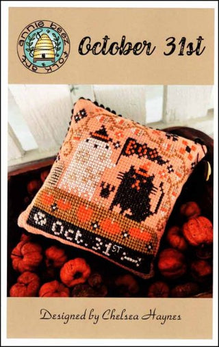 October 31st Cross Stitch Pattern by Annie Beez Folk Art