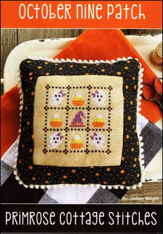 October Nine Patch Cross Stitch Pattern by Primrose Cottage Stitches 