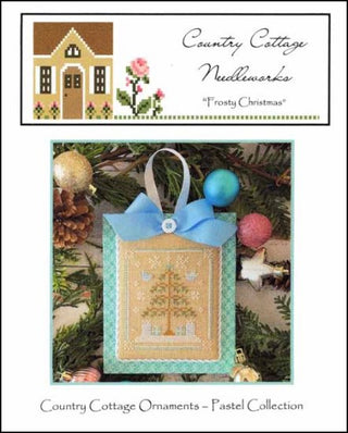 Pastel Ornament Part 8: Frosty Christmas Cross Stitch Pattern by Country Cottage Needleworks - Premium Pattern, Cross Stitch from Country Cottage Needleworks - Just $7! Shop now at Crossed Hearts Needlework & Design