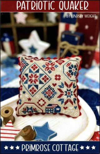 Patriotic Quaker Cross Stitch Pattern by Primrose Cottage Stitches