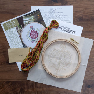 Peloponnesian Pomegranate embroidery hoop kit