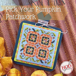 Pick Your Pumpkin Patchwork Cross Stitch Pattern by Hands On Design - Premium Pattern, Cross Stitch from Hands On Design - Just $8! Shop now at Crossed Hearts Needlework & Design