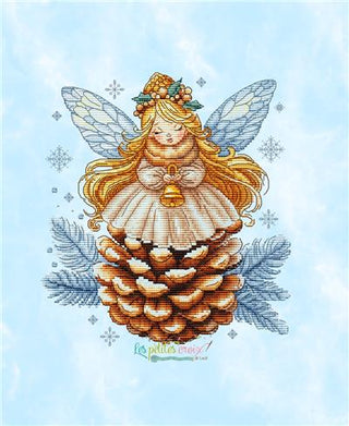 Pine Cone Angel Cross Stitch Pattern by Les Petites Croix de Lucie - Premium Pattern, Cross Stitch from Les Petites Croix de Lucie - Just $17.60! Shop now at Crossed Hearts Needlework & Design