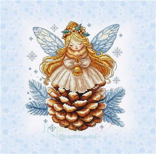 Pine Cone Angel Cross Stitch Pattern by Les Petites Croix de Lucie - Premium Pattern, Cross Stitch from Les Petites Croix de Lucie - Just $17.60! Shop now at Crossed Hearts Needlework & Design