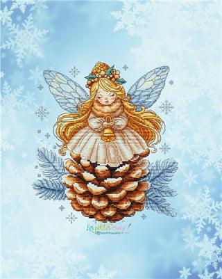 Pine Cone Angel Cross Stitch Pattern by Les Petites Croix de Lucie - Premium Pattern, Cross Stitch from Les Petites Croix de Lucie - Just $17.60! Shop now at Crossed Hearts Needlework & Design