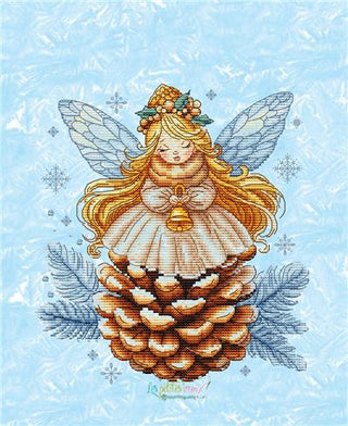 Pine Cone Angel Cross Stitch Pattern by Les Petites Croix de Lucie - Premium Pattern, Cross Stitch from Les Petites Croix de Lucie - Just $17.60! Shop now at Crossed Hearts Needlework & Design