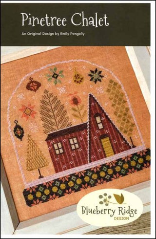 Pinetree Chalet Cross Stitch Pattern by Blueberry Ridge Design - Premium Pattern, Cross Stitch from Blueberry Ridge Design - Just $14! Shop now at Crossed Hearts Needlework & Design