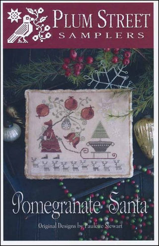 Pomegrantes & Christmastime motif.