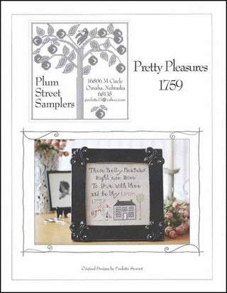 Pretty Pleasures 1759 Cross Stitch Pattern by Plum Street Samplers - Premium Pattern, Cross Stitch from Plum Street Samplers - Just $9! Shop now at Crossed Hearts Needlework & Design