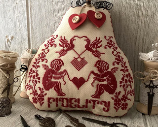 Projection Of Love 2025 Cross Stitch Pattern by Twin Peak Primitives - Premium Pattern, Cross Stitch from Twin Peak Primitives - Just $21! Shop now at Crossed Hearts Needlework & Design