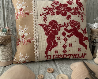 Projection Of Love 2025 Cross Stitch Pattern by Twin Peak Primitives - Premium Pattern, Cross Stitch from Twin Peak Primitives - Just $21! Shop now at Crossed Hearts Needlework & Design