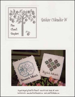 Quaker Calendar 4 Cross Stitch Pattern by Plum Street Samplers - Premium Pattern, Cross Stitch from Plum Street Samplers - Just $9! Shop now at Crossed Hearts Needlework & Design