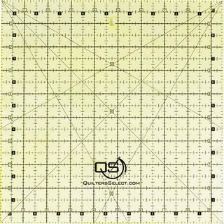 Quilters Select 9.5" x 9.5" Non-Slip Ruler