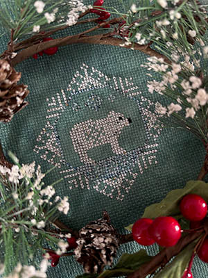 Quirky Quaker Polar Bear Cross Stitch Pattern by Darling & Whimsy Designs *NEW* - Premium Pattern, Cross Stitch from Darling & Whimsy Designs - Just $6! Shop now at Crossed Hearts Needlework & Design