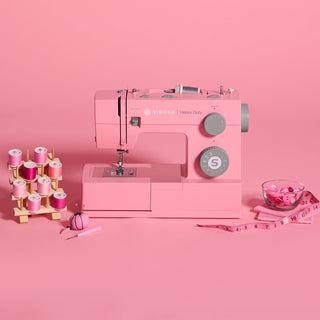 SINGER® 4411 Pink – displayed on sewing workspace