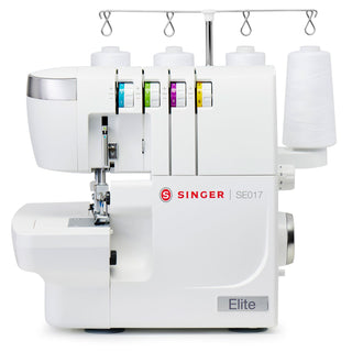 Singer Elite SE017 overlock sewing machine on a white background