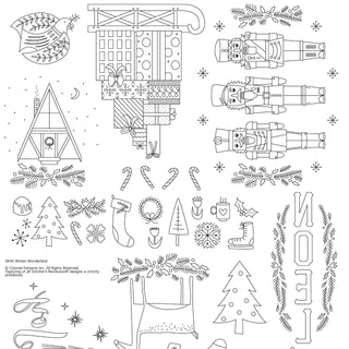 SR40 Winter Wonderland – Stitcher’s Revolution®  Hand Stitch Embroidery Transfer Pattern