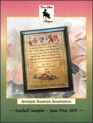 Seashell Sampler Jane Price 1819 Cross Stitch Pattern by Cross Stitch Antiques - Premium Pattern, Cross Stitch from Cross Stitch Antiques - Just $22! Shop now at Crossed Hearts Needlework & Design