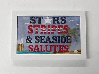 Seaside Salute | Cross Stitch Pattern by Barefoot Needleart