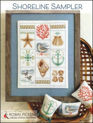 Shoreline Sampler Cross Stitch Pattern by Robin Pickens