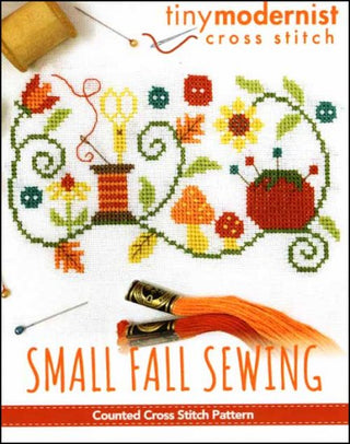 Small Fall Sewing Cross Stitch Pattern by Tiny Modernist - Premium Pattern, Cross Stitch from Tiny Modernist - Just $7! Shop now at Crossed Hearts Needlework & Design