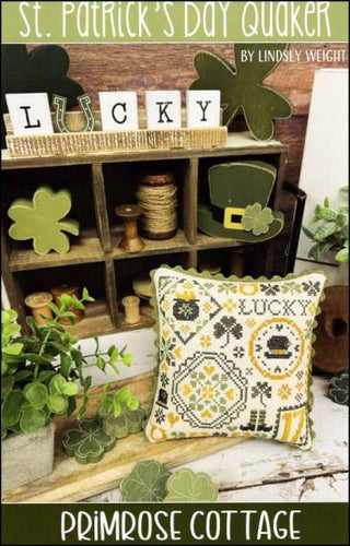 St. Patrick's Day Quaker Cross Stitch Pattern by Primrose Cottage Stitches