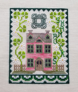 St. Patrick's House Trio Cross Stitch Pattern by Waxing Moon Designs 