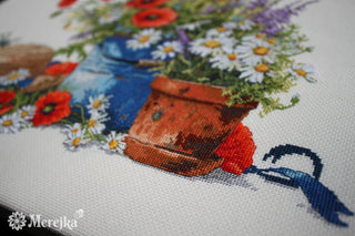Summer Still Life Needlecraft Kit by Merejka - Premium Needlecraft Kit from Merejka - Just $62.10! Shop now at Crossed Hearts Needlework & Design