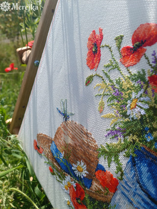 Summer Still Life Needlecraft Kit by Merejka - Premium Needlecraft Kit from Merejka - Just $62.10! Shop now at Crossed Hearts Needlework & Design