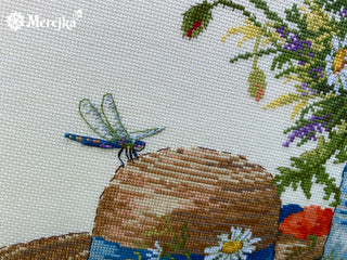 Summer Still Life Needlecraft Kit by Merejka - Premium Needlecraft Kit from Merejka - Just $62.10! Shop now at Crossed Hearts Needlework & Design