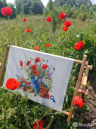 Summer Still Life Needlecraft Kit by Merejka - Premium Needlecraft Kit from Merejka - Just $62.10! Shop now at Crossed Hearts Needlework & Design