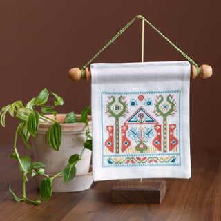 'NEW! Summer Terrace Mini Wall Hanging Cross Stitch Kit