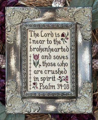 The Lord Is Near Cross Stitch Pattern by My Big Toe Designs NEW! - Premium Patterns, Cross Stitch from My Big Toe Designs™ - Just $8! Shop now at Crossed Hearts Needlework & Design