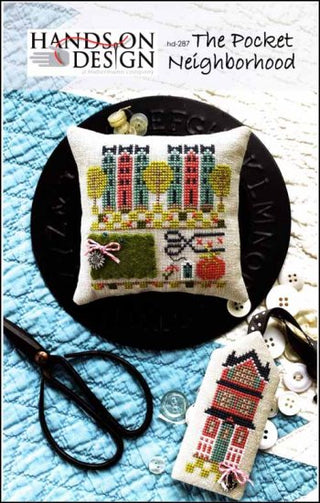 The Pocket Neighborhood Cross Stitch Pattern by Hands On Design - Premium Pattern, Cross Stitch from Hands On Design - Just $10! Shop now at Crossed Hearts Needlework & Design