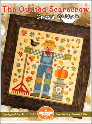 The Quilted Scarecrow Cross Stitch Pattern by It's Sew Emma *NEW* - Premium Pattern, Cross Stitch from It's Sew Emma - Just $15! Shop now at Crossed Hearts Needlework & Design