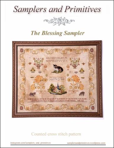 The Blessing Sampler Cross Stitch Pattern by Samplers and Primitives ...