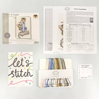 Three's a Crowd Counted Cross Stitch Kit by Bothy Threads XHD154