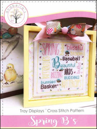 Tray Displays™: Spring B's Cross Stitch Pattern by Anabella's - Premium Pattern, Cross Stitch from Anabella's - Just $12! Shop now at Crossed Hearts Needlework & Design